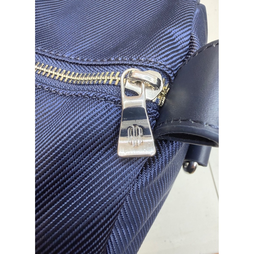 Holderness & Bourne Marston Duffel Banker Bag Navy Ballistic Tree Embroidered - Picture 4 of 9